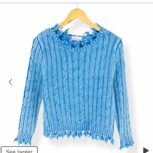 Zenana Cable Knit Fringe